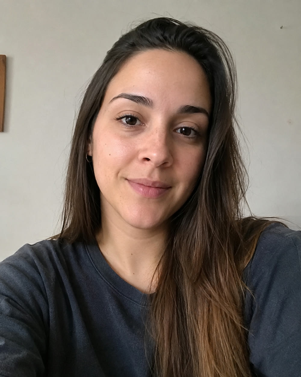 Selfie original antes de aplicar el estilo Casting Headshot