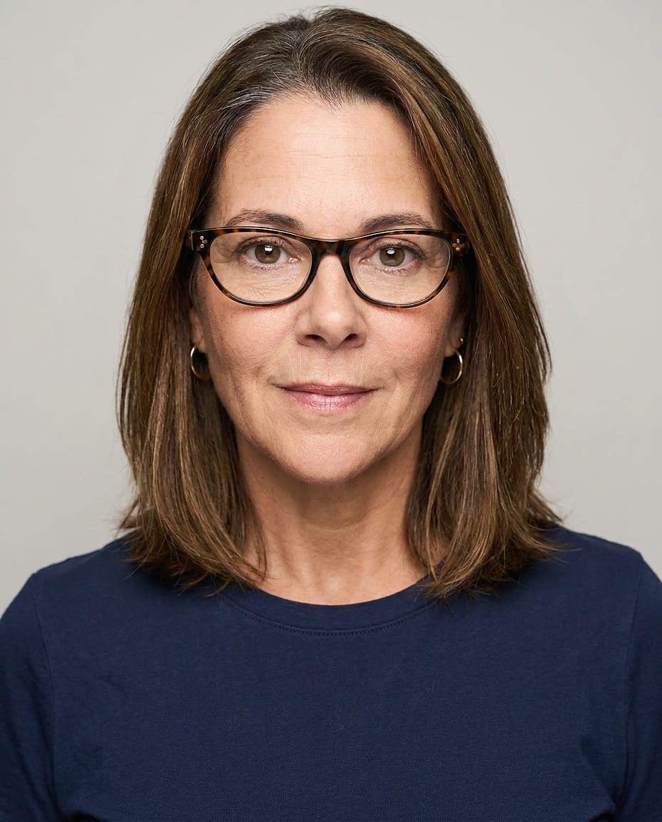 Retrato profesional con IA en estilo Casting Headshot — ejemplo 3 sobre un rostro distinto, por Maribel Server