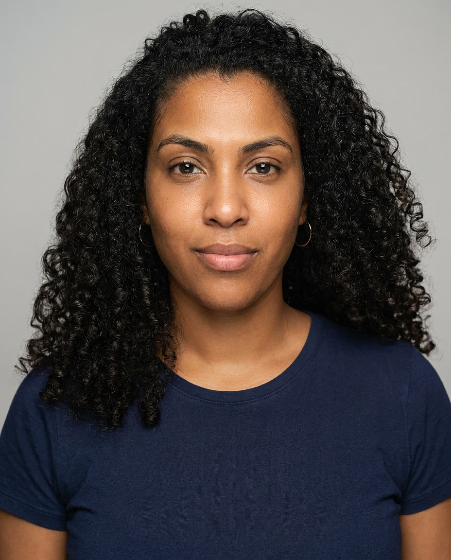 Retrato profesional con IA en estilo Casting Headshot — ejemplo 5 sobre un rostro distinto, por Maribel Server